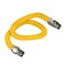 Flextron Gas Line Hose 5/8'' O.D.x36'' Len 3/4" FIPx1/2" MIP Fittings Yellow Coated Stainless Steel Flexible FTGC-YC12-36Q - alternate 1